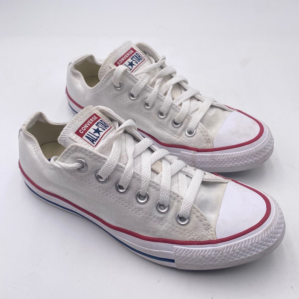 Converse Chuck Taylor All Star Low Top Shoes Womens 7 White Canvas W7652 Classic